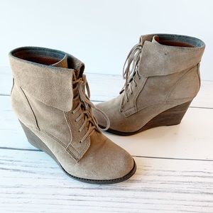 LUCKY BRAND Suede Ankle Boots